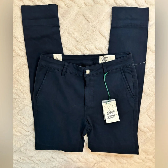 Cosmic Blue Love Pants - Cosmic Blue Love Skinny Pant in Navy | Callie Eco Cuffed Skinny Pant | Sz 26T